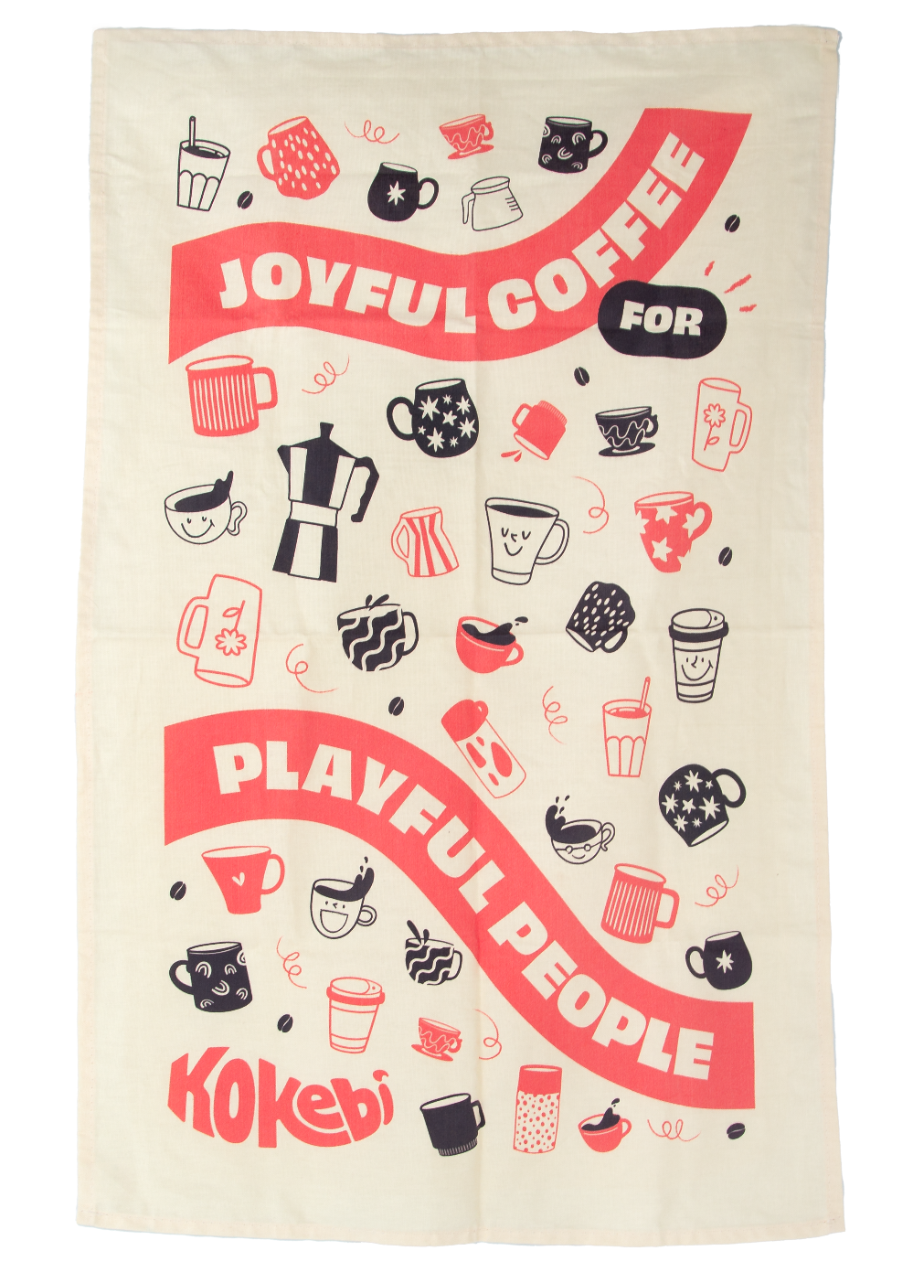 Joyful Coffee Tea Towel