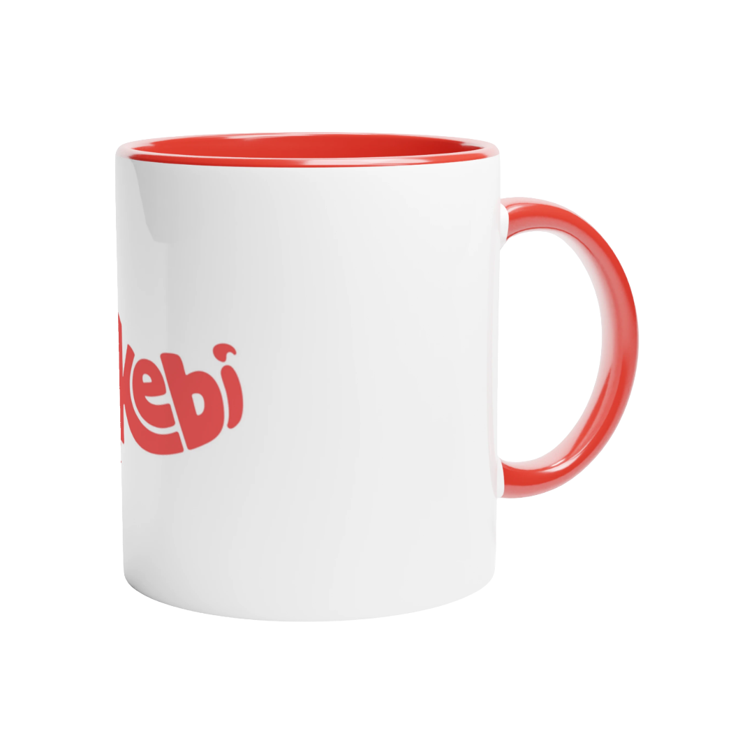 Mug with a Pop of Red